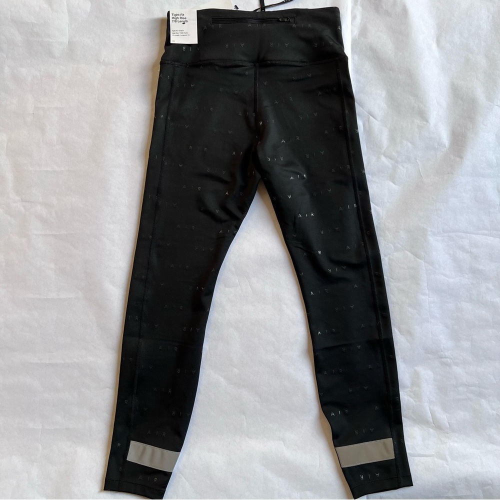 Nike Tight Fit High Rise 7/8 Length Leggings Small Black - Picture 2 of 10